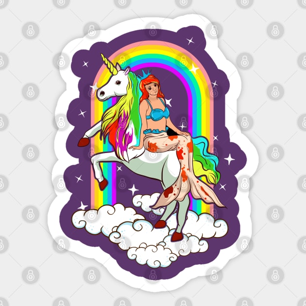 Mermaid Unicorn Cute Girly Magical Sticker by E